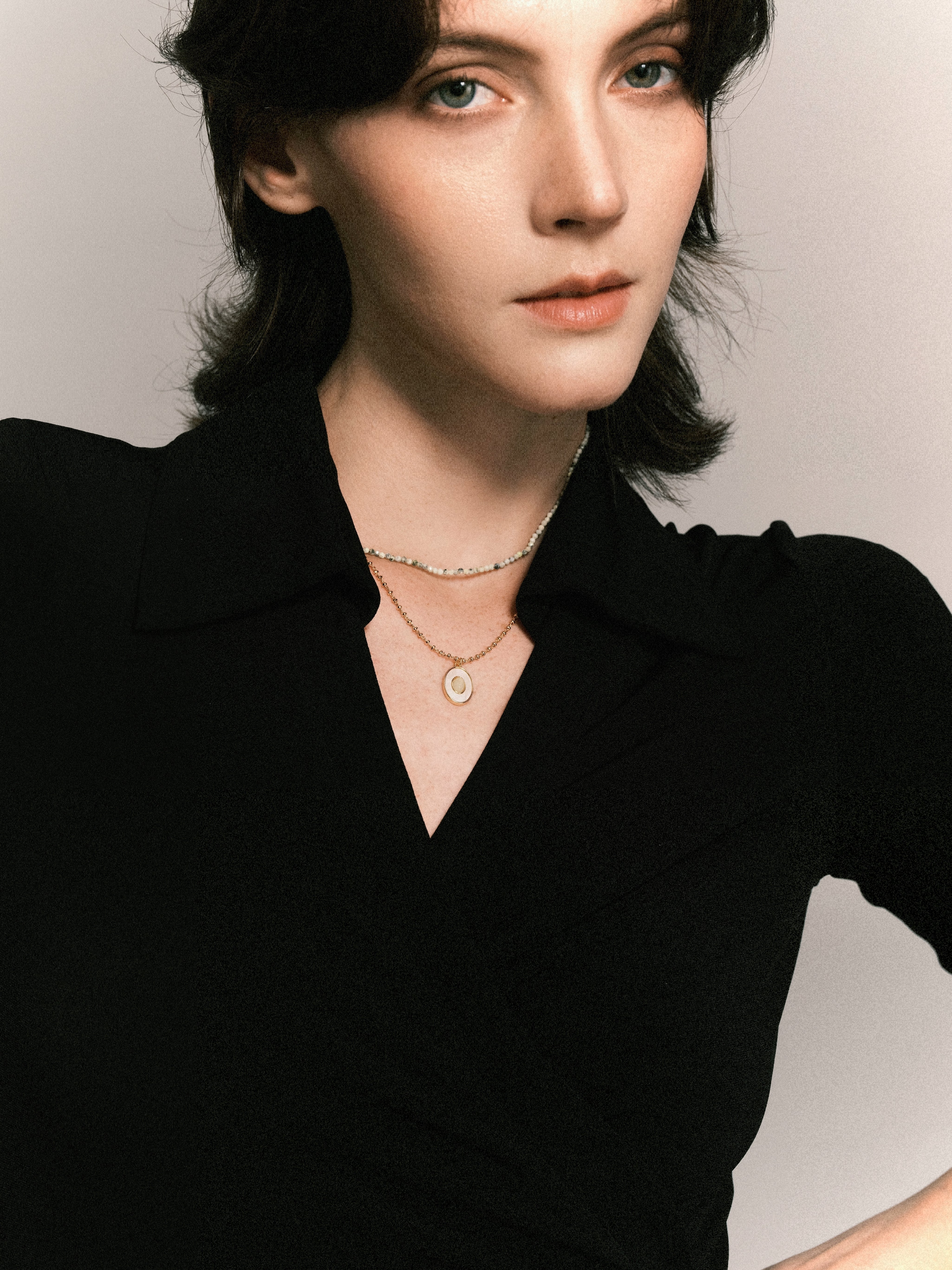 Crystal Beaded pearl set