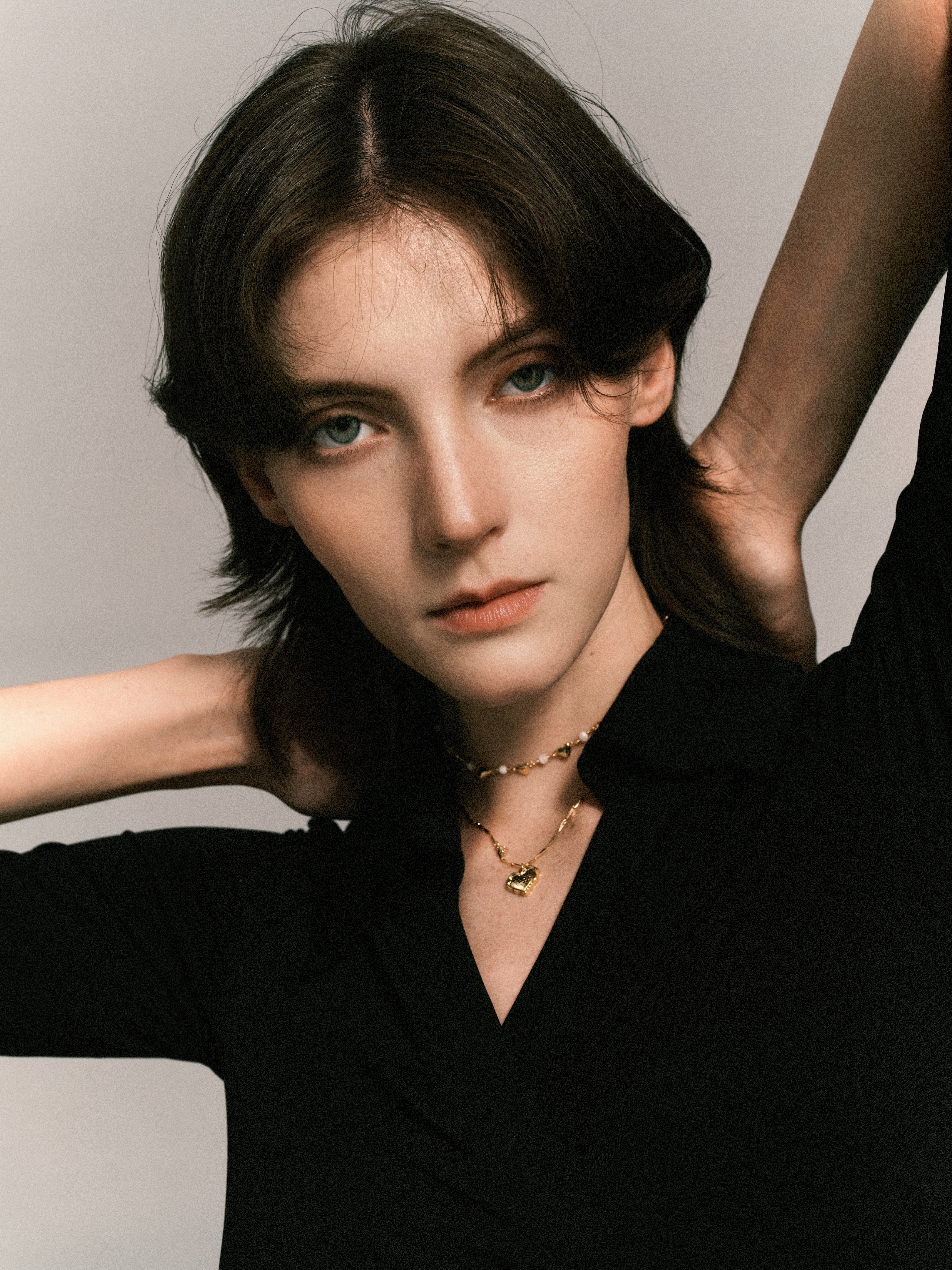 Heart-Shaped Shell Pearl Necklace Combination