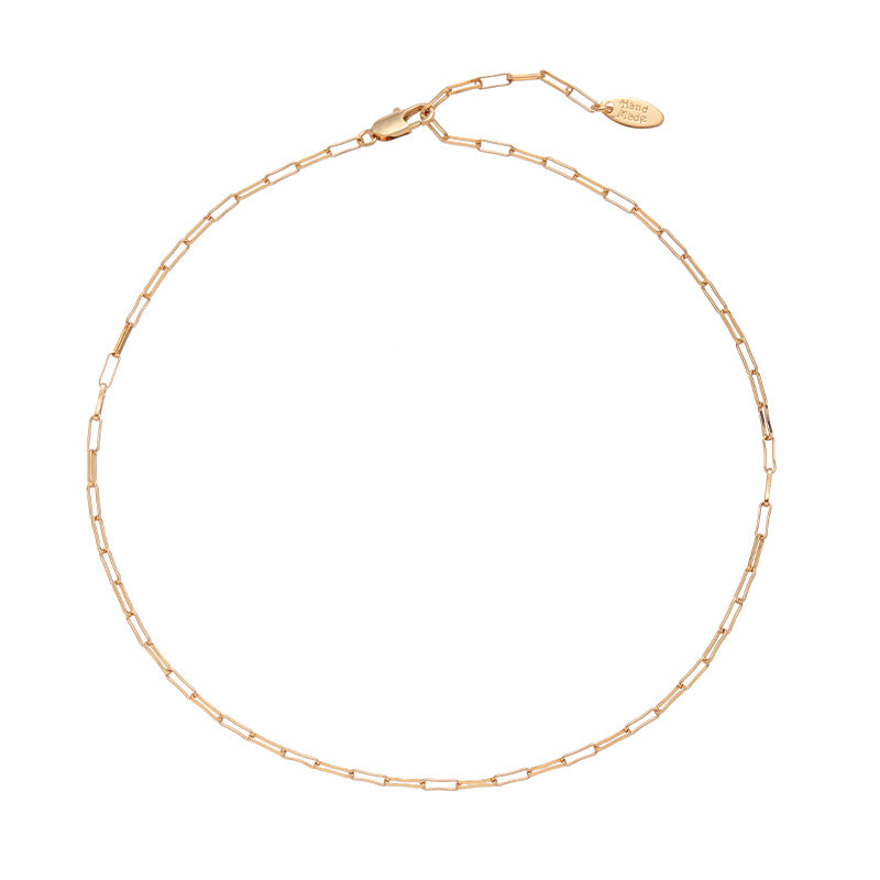 Natural Stone Imitation Pearl Gold Necklace