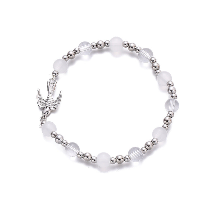 Swallow Shape Natural Stone Bracelet