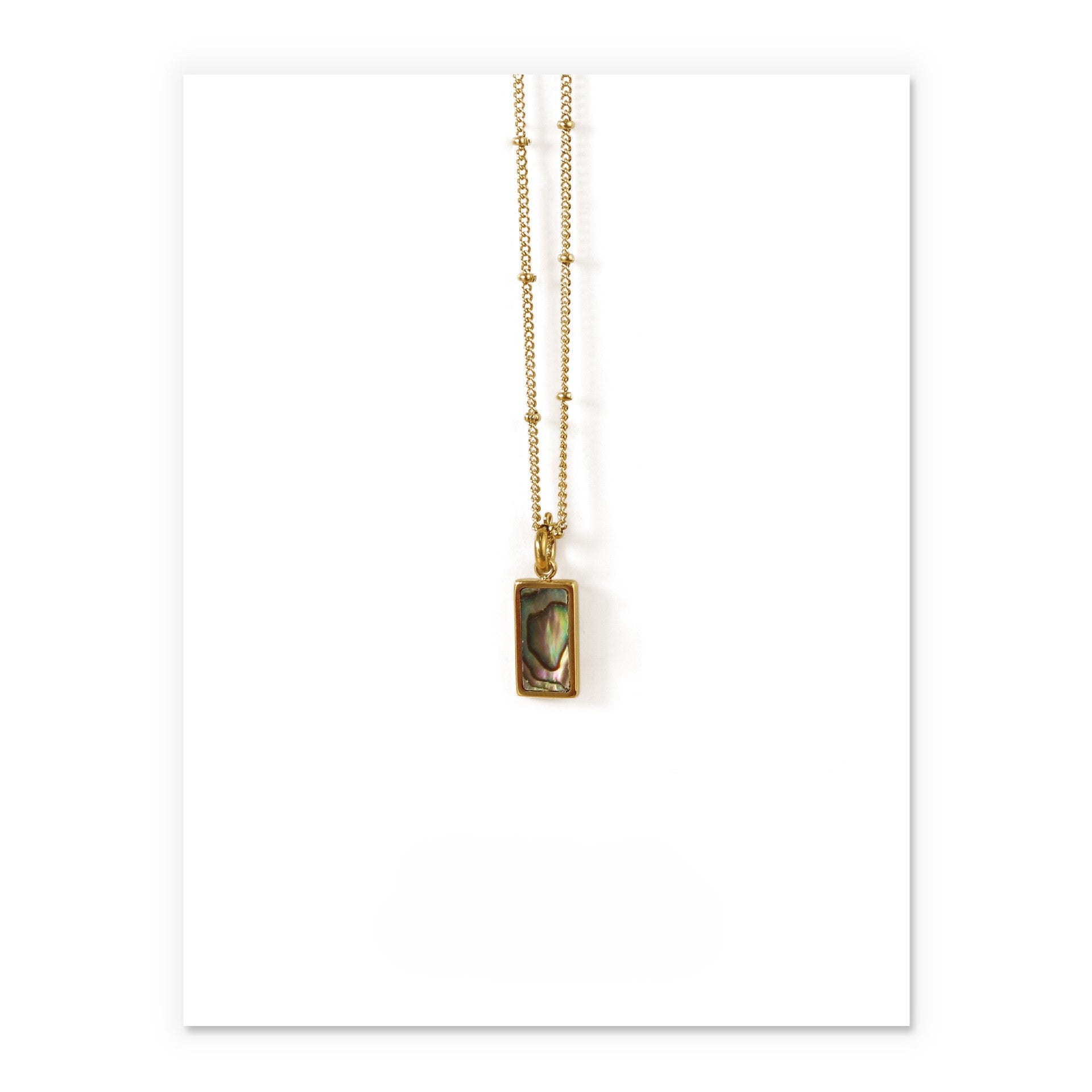 Vintage Gold-Plated Malachite Pendant Necklace