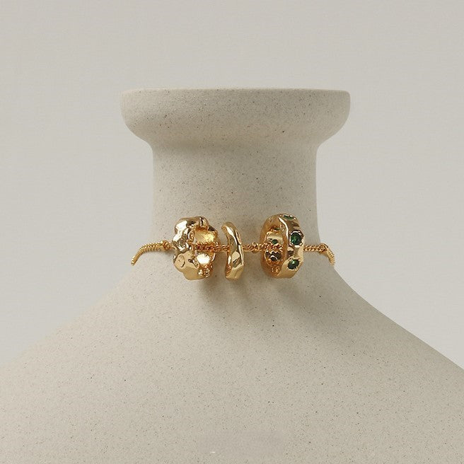 Vintage Emerald Zircon Necklace