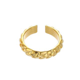 'Time Traveler' Gold-Plated Zircon Ring Set