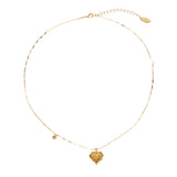 Heart-Shaped Shell Pearl Necklace Combination